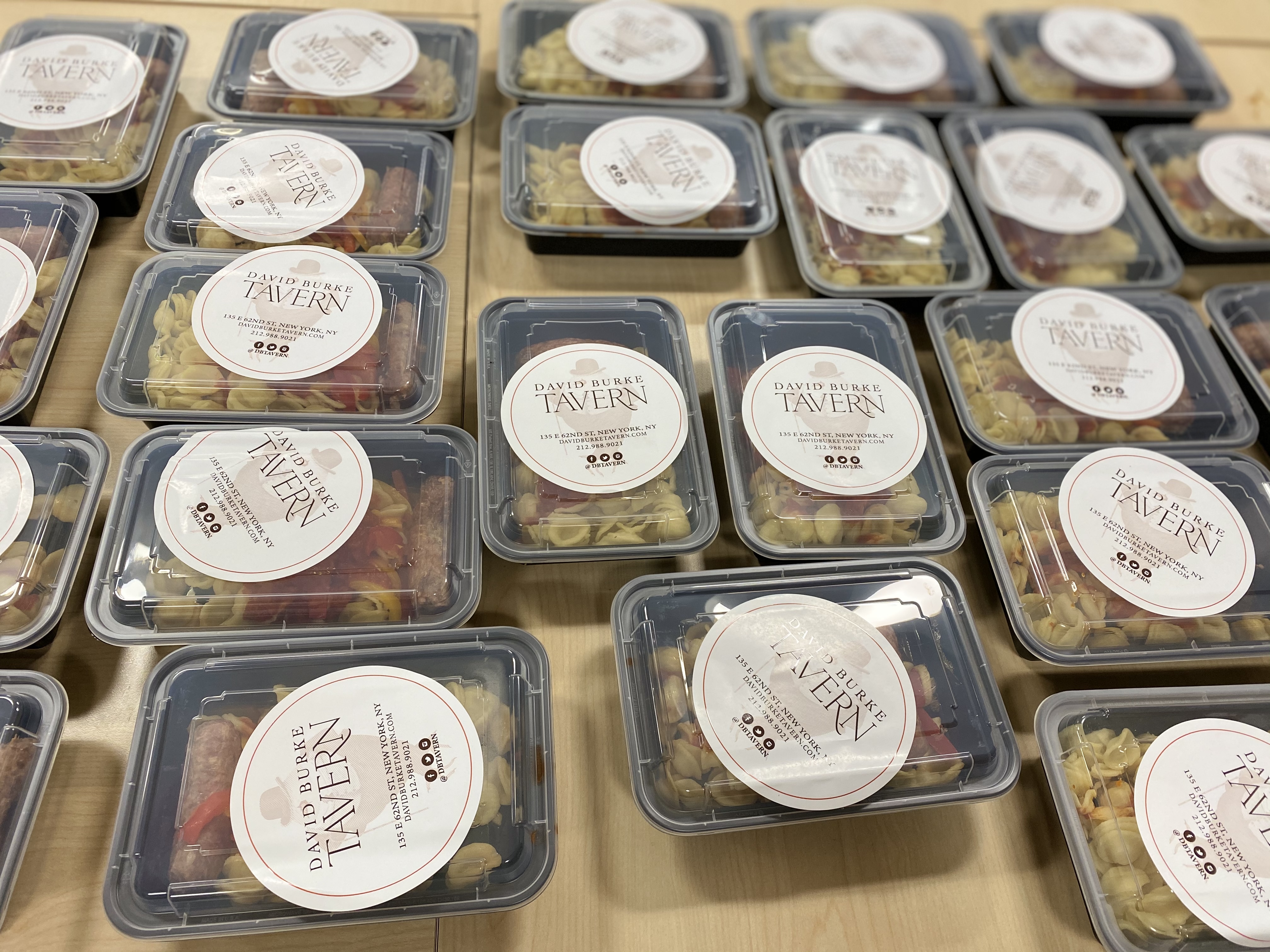 packaged meals for front line workers