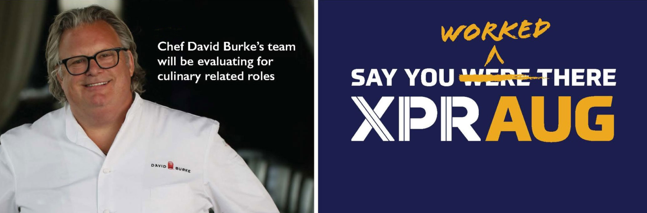 Work with Chef Burke at XPRAUG