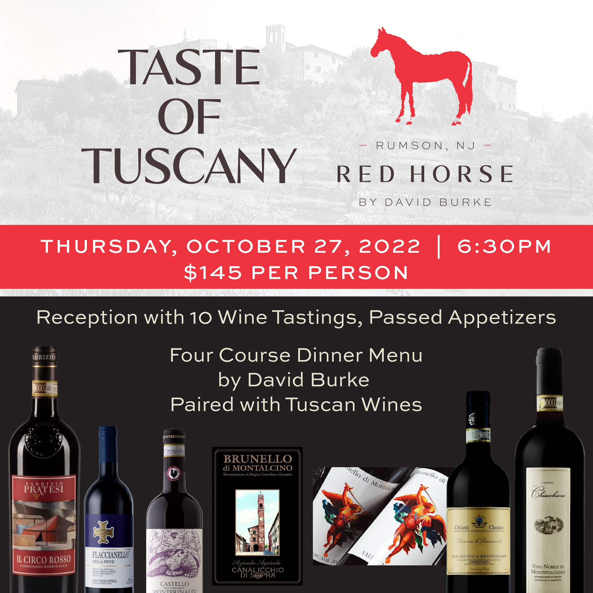 Red Horse by DB TUSCAN WINE DINNER