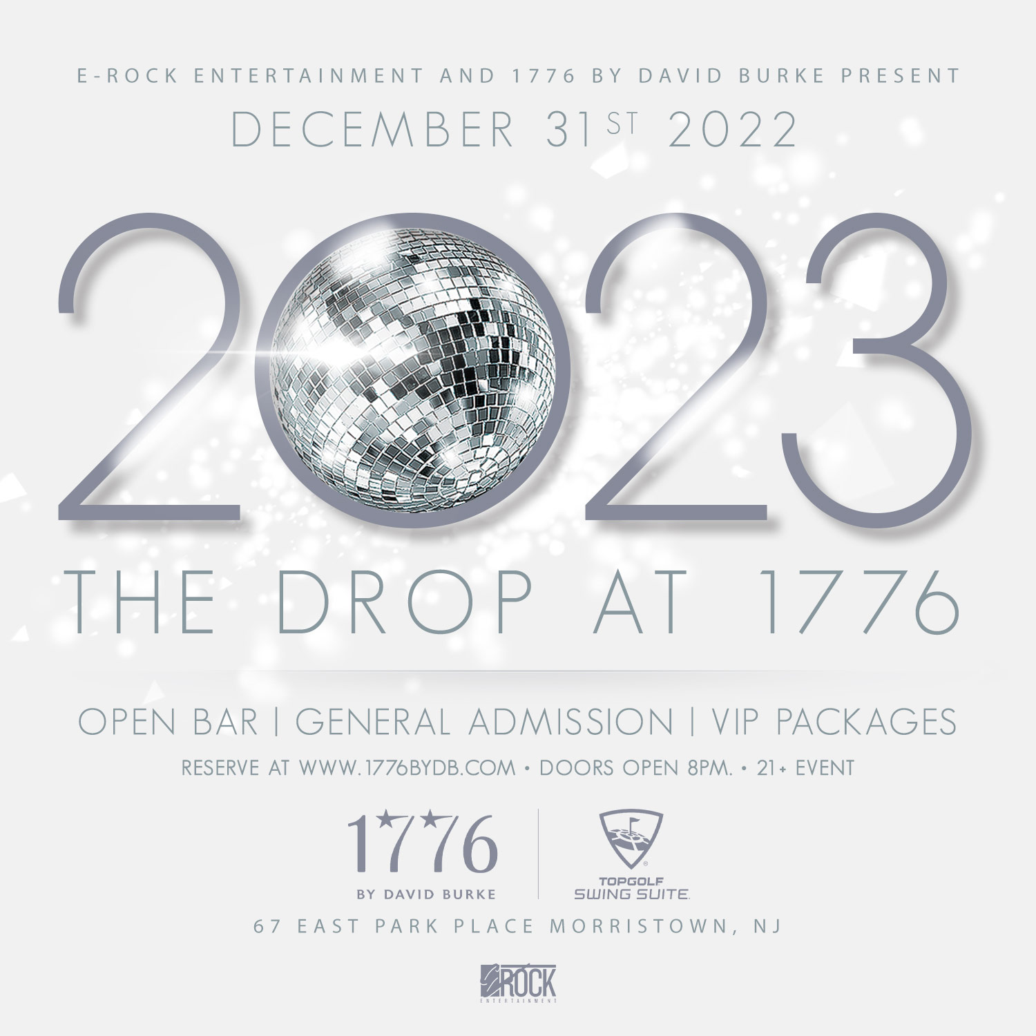 1776 by David Burke New Year's Eve