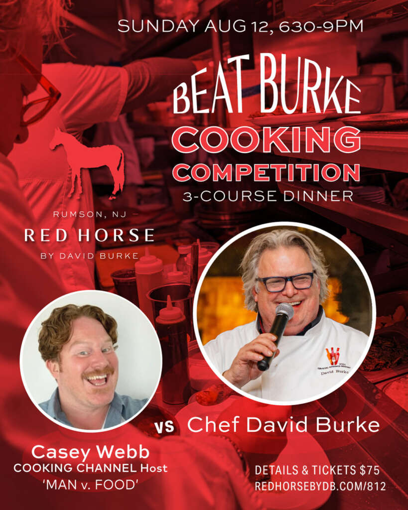 8/12 Beat Chef Burke Cooking Competition 3-Course Dinner at Red Horse RUMSON