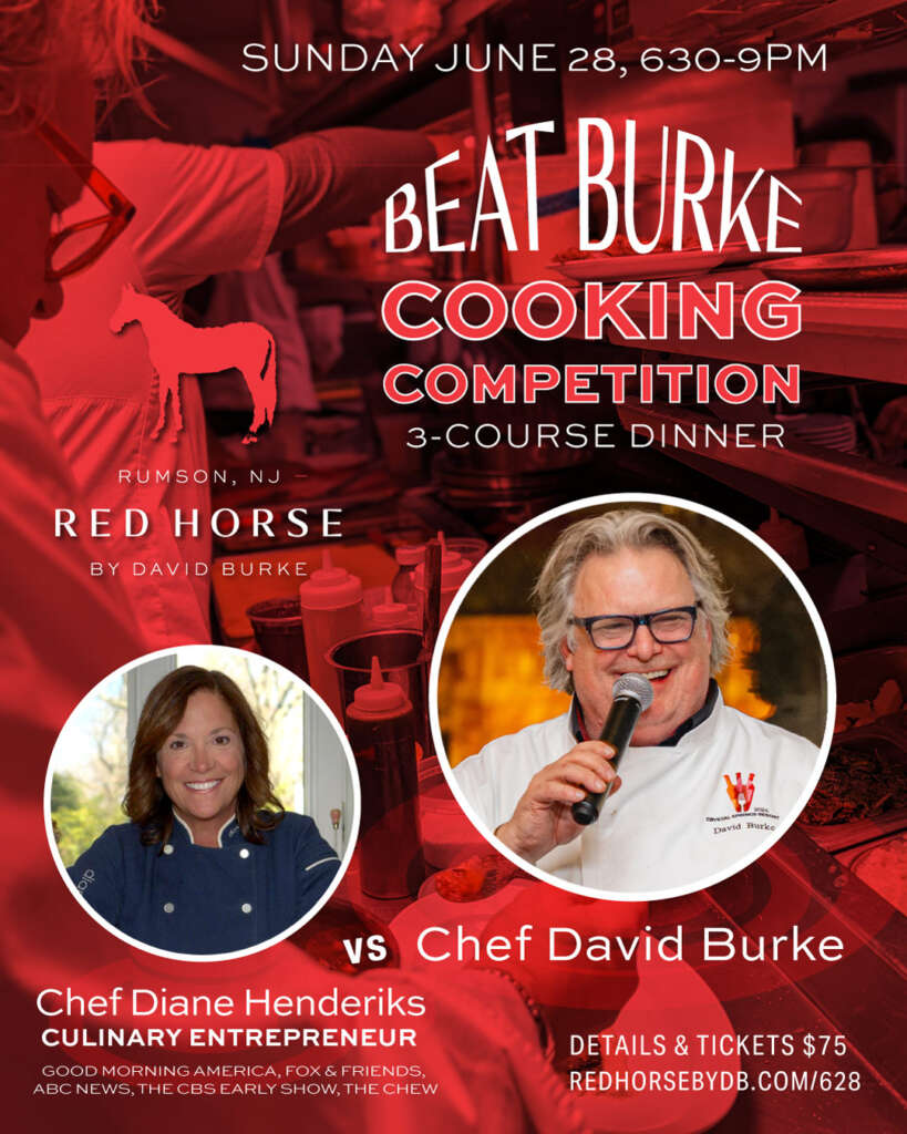 6/28 Beat Chef Burke Cooking Competition 3-Course Dinner at Red Horse, Rumson, NJ
