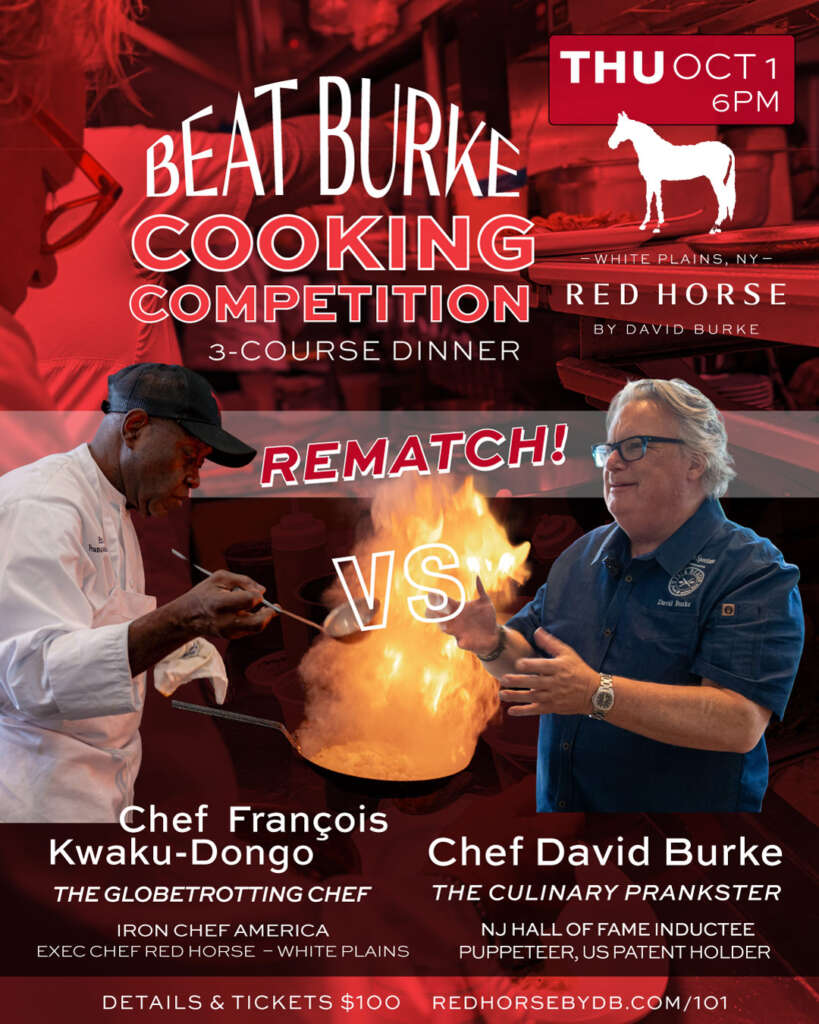 10/1 Beat Chef Burke Cooking Competition 3-Course Dinner at Red Horse - White Plains