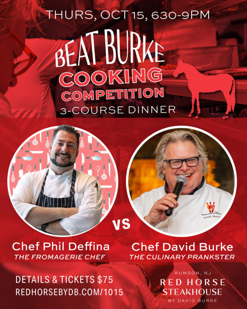 10/15 Beat Chef Burke Cooking Competition 3-Course Dinner at Red Horse - Rumson, NJ